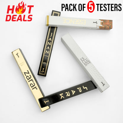 J. perfumes . Pack of 5 Tester Perfumes