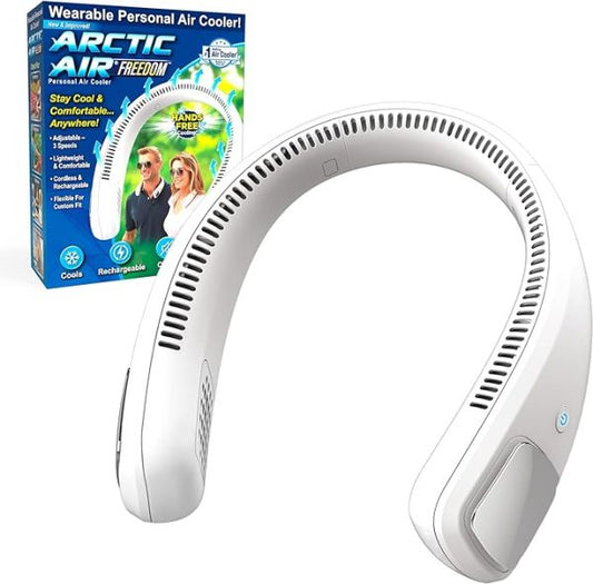 Neck Fan – Wearable Air Cooler & Purifier – Arctic Air Freedom