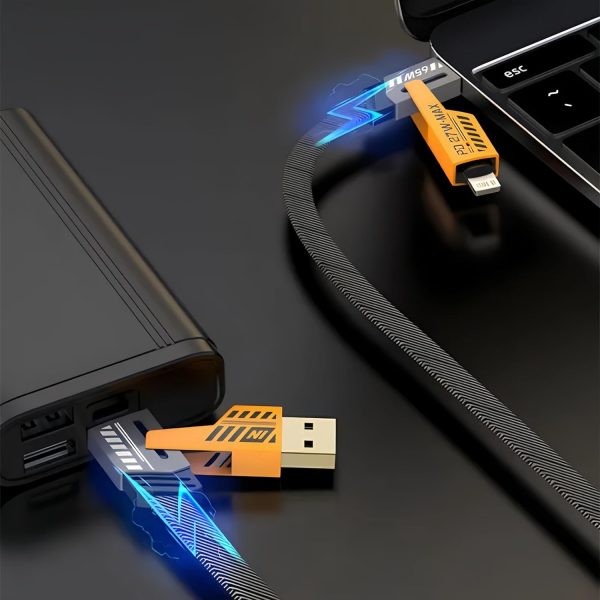 4-in-1 Multi Usb Charging Cable with Fast Pd Charger Cord For Iphone, Ipad, Samsung, Macbook