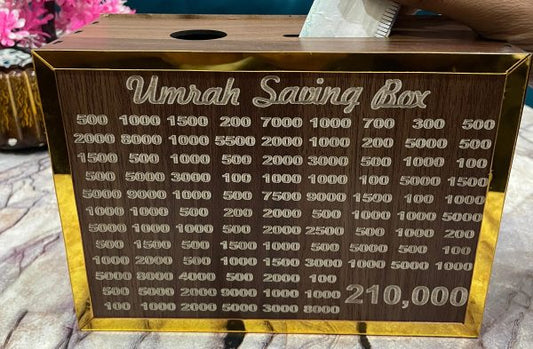 Umrah Saving Box – Box For Umrah Saving | 210,000