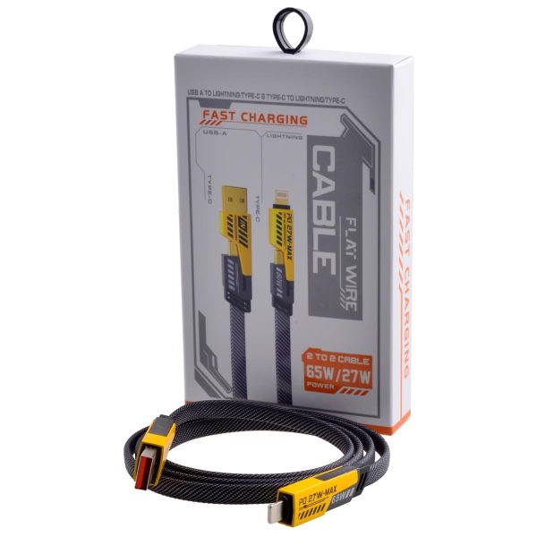 4-in-1 Multi Usb Charging Cable with Fast Pd Charger Cord For Iphone, Ipad, Samsung, Macbook