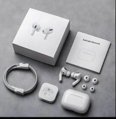 White Bluetooth Airpod Pro with  Long-Lasting Battery - 1 Pcs