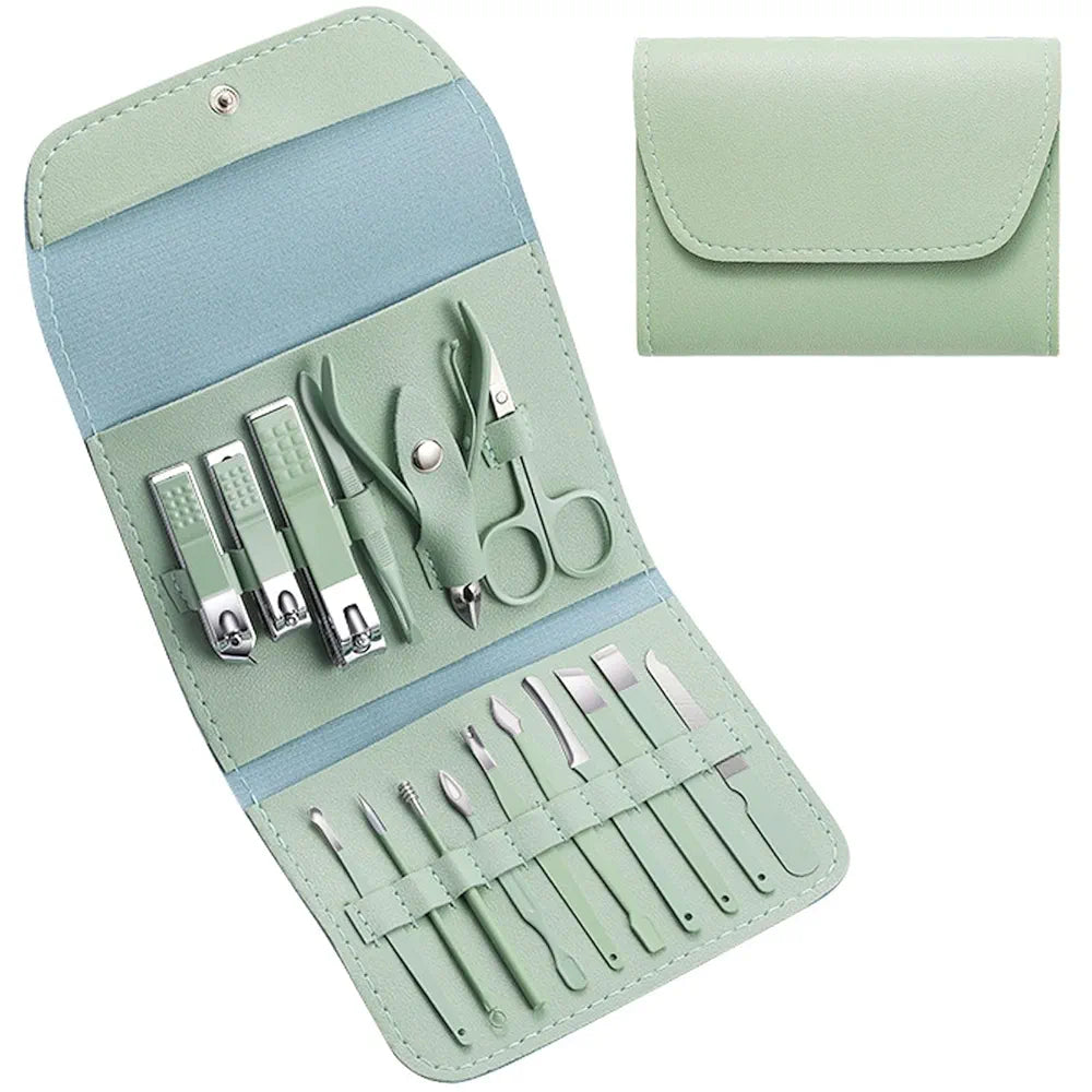 Stainless Steel Manicure Pedicure Set (Pack Of 16)