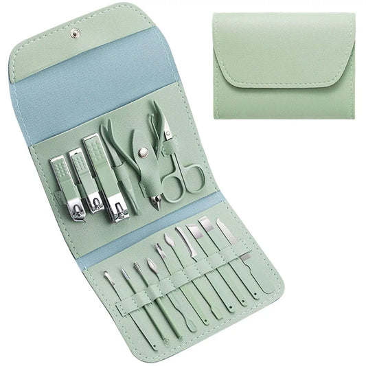 Stainless Steel Manicure Pedicure Set (Pack Of 16)