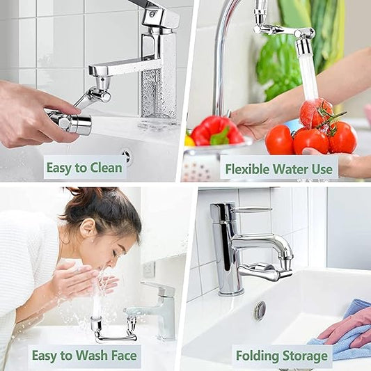Rotation Faucet Sprayer Head Universal 1080°rotatable Bathroom Washbasin Tap Splash Filter Water Saving Bubbler Nozzle