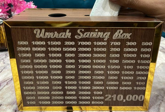 Umrah Saving Box – Box For Umrah Saving | 210,000