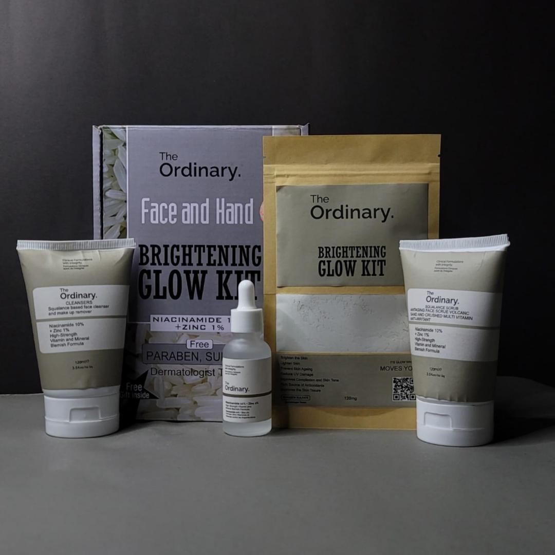 Brightening Facial Kit. Pack of 4Pcs for whitening, hydrating & Exfoliating (Eid Special Sale)